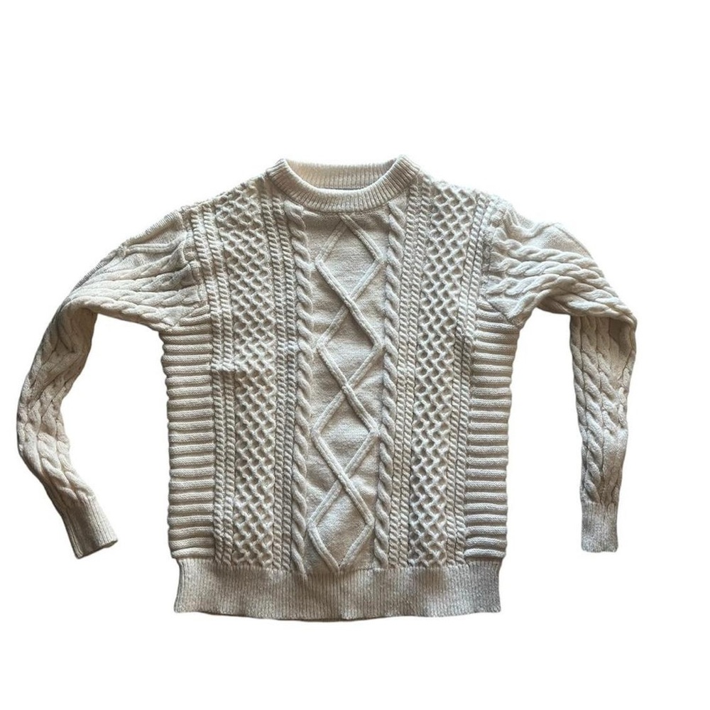 Gilmore Girls Sweater Cream and white cable knit sweater knitwear